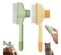 Brosse Fellblitz pour chats Pfotenmond, peigne autonettoyant pour chats à poils longs et courts, massages pour une peau propre, brosse Fellblitz autonettoyante pour animaux de compagnie (Phrase)
