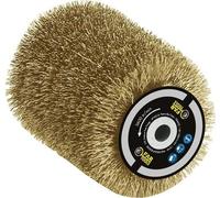 Brosse fil laitonné 0,3mm Ø80mm - FARTOOLS - pour décaper/dégriser le bois, le métal ou la pierre
