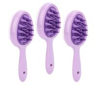 Brosse Flexible pour Cuir Chevelu Sonew, Dissolvant de Pellicules Exfoliante, Brosse de Shampooing pour Cuir Chevelu, Conception de Poignée en Silicone, Adaptée à les Types de