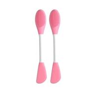 Brosse for masque facial en Silicone à Double extrémité, applicateur de masques faciaux souples réutilisables, spatule Massage, 8/2 pièces Pour D'Application Facial(Pink-2pcs)