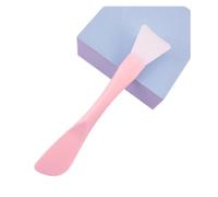 Brosse for masque Facial en Silicone, tête souple avec grattoir intégré, Film de boue à double usage, outil beauté réglable faire soi-même Pour D'Application Facial(Pink)