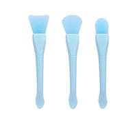 Brosse for masque Facial réutilisable en Silicone souple, grattoir de nettoyage du visage, Film boue, brosses spéciales for beauté la peau, 3 pièces Pour D'Application Facial(Blue ABC)