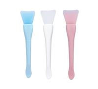 Brosse for masque Facial réutilisable en Silicone souple, grattoir de nettoyage du visage, Film de boue, brosses spéciales for beauté de la peau, 3 pièces(Mix B 3pcs)