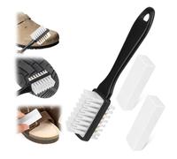 Brosse Gomme Daim Chaussures Kit, Qualité Supérieure 2 en 1 Brosse Nettoyage Chaussures Daim avec 2 Gommes pour Nubuck Bottes Baskets Sabots en Bois et Articles Cuir