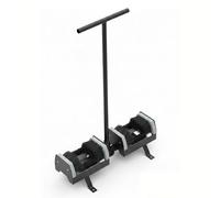 Brosse Gratte-pieds Robuste avec Poignée en Métal, Racloir à Bottes Extérieur pour Neige et Terre, Nettoyeur Chaussures Fixable au Sol pour Terrasse et Jardin