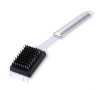 Brosse Gril Acier Inoxydable 42cm avec Grattoir(Brush)