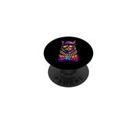 Brosse Hip Hop Cat Graffiti Cool Urban Streetwear B-Boy PopSockets PopGrip Adhésif