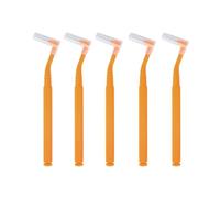 Brosse Interdentaire 10 brossettes interdentaires coudées en forme de L for le nettoyage dentaire, cure-dents nylon(Orange)