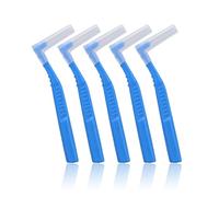 Brosse Interdentaire 5 PCS, Nettoyeur de Brosse Dentaire D'Angle, Tête de Fil Dentaire pour Cure Dents, Outil de Nettoyage Des Dents, Nettoyeurs Interdentaires Brosse À Dents Dentaires Le Ne(Bleu)