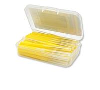 Brosse interdentaire, fil dentaire, hygiène buccale, cure-dents, 2 boîtes de 30 pièces/lot(Yellow)