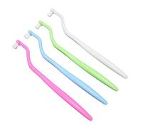 Brosse interdentaire orthodontique,brosse de nettoyage orthodontique 4 pièces, brosse interdentaire professionnelle pour enlever les taches de tête douce pour enfants adultes pour nettoyer les a