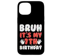 Brosse Its My 7th Birthday Hands 7 Year Bday Boys Filles Kids Coque pour iPhone 15