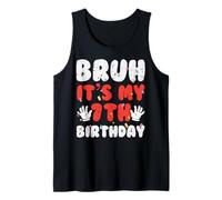 Brosse Its My 7th Birthday Hands 7 Year Bday Boys Filles Kids Débardeur