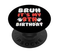 Brosse Its My 9th Birthday Hands 9 Year Bday Boys Filles Kids PopSockets PopGrip Adhésif