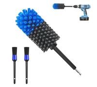 Brosse Jante Voiture, Brosse Visseuse, Rotative Nettoyage avec 2 Brossettes