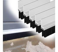 brosse joint Joint de balayage de brosse de porte de type H à double rangée, brosse extérieure anti-poussière pour porte intérieure, décapage base(5 PCS,H 70 MM)