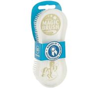 Kerbl Brosse de nettoyage MagicBrush Soft – poils ultra-doux, lavable en machine – White Lily