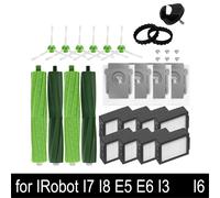 Brosse latérale avec filtre HEPA pour aspirateur iRobot Roomba I7, I7+, I6, I8, I3, E5, E7, E&I Series, pièces de rechange pour sac à poussière 14PCS SET