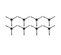 Brosse Latérale, Compatible For Aspirateur Robot Xiaomi 1CMop 2Ultra X20Plus STYTJ05ZHM, Compatible For Dreame L10sUltra, Pièces De Rechange For Aspirateur Robot(8pcs Black)