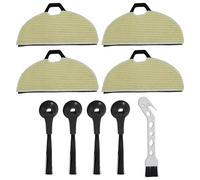 Brosse latérale de rechange et serpillère pour Shark AV2610WA, RV2610WA, RV2620WD, RV240, RV241WD, AI pour aspirateur robot Ultra 2 en 1, 4 tampons et 4 brosses latérales, microfibre, lavable en