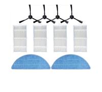 Brosse Latérale De Rechange, Préfiltre, Chiffon De Nettoyage, Compatible Avec ILife, ZACO, V5s Pro, V3, V5, V5s, V3s, V50, X5(10pcs)