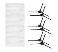 Brosse latérale et kit de filtres pour robot Tesla T40 - Accessoires de rechange avec 6 brosses et 4 filtres