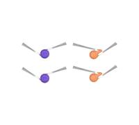 Brosse latérale, filtre HEPA, Compatible for NARWAL Flow 2, robot aspirateur Accessoires(Side Brush 4pcs)