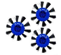Brosse latérale pour robot aspirateur BOBOT Intense 232, accessoires de rechange avec lot de 3 poils de nettoyage en plastique + nylon, compatible avec les sols durs, le parquet