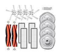 Brosse Latérale Principale D'aspirateur, Filtre, Chiffon De Vadrouille, Accessoires De Remplacement De Cartouche À Poussière. Compatible For Dreame Bot W10, W10 Pro (Color : 14Pcs filter)