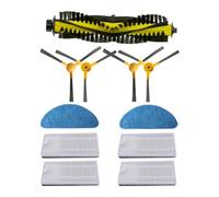 Brosse Latérale Principale, Filtre Hepa, Tissu De Vadrouille Compatible Avec Ikhos Create NetBot S15 Neatsvor X500 X600 Tesvor X500 Pro, Pièces for Aspirateur Robot(B)