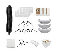 Brosse Latérale Principale, Filtre, Sacs À Poussière, Chiffons De Vadrouille, Compatible For Ultenic. Kit Aspirateur T10 Vac Absolute Pièce Détachée Electroménager