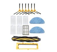 Brosse latérale, rouleau, couvercle de brosse, filtre HEPA, chiffons de nettoyage compatibles avec les pièces et accessoires d'aspirateur robot Proscenic 820T 830T 820P 830P