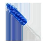 Brosse lavable pour animaux de compagnie : poils doux, nettoyage facile, manche ergonomique - Idéal pour enlever les poils et donner de la brillance au pelage.