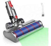 Brosse LED pour sol compatible avec Dyson V12 Detect Slim, accessoire de rechange, embout à rouleau souple pour un nettoyage en douceur de tous les sols durs