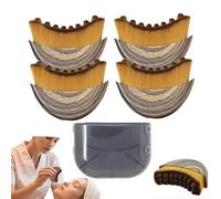 Brosse liftante for le visage avec focalisation lymphatique - Courbe ergonomique for le contour du menton, des pommettes et la revitalisation de la peau(C)