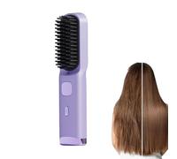 Brosse Lissant Peigne à LCD Rechargeable avec 4 Températures | Lisseur à Brosse pour Cheveux Pour femme et fille, à la maison, au bureau, en