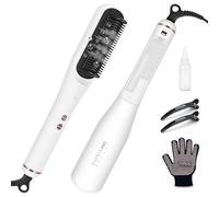 Brosse Lissante à Vapeur Pro, PARWIN PRO BEAUTY 4-en-1 Brosse Lissante