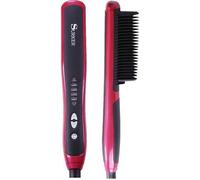 Brosse Lissante Chauffante -Surker Brosse a Lisser- au Classement de Sécurité des Céramique Démêlant et Chauffant Rapide Anti Scald
