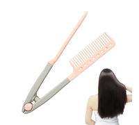 Brosse lissante de salon - Accessoire en forme de V compatible avec les lisseurs qui permet une parfaite discipline des mèches et une fixation uniforme lors du coiffage quotidien