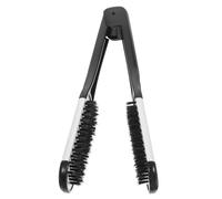 Brosse Lissante Double Côté à Pince en Abs et Poils de Sanglier | Brosse pour Plaquer Cheveux, Coiffage et Lissage, Usage Salon Professionnel et Maison