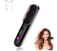 Brosse lissante, peigne lisseur, lisseur sans fil, 199 millions d'anions, brosse chauffante pour lisser les cheveux