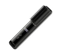 Brosse lissante portable | Fer à lisser chauffant | The Go Comb pour voyage Charge USB Deux sources d'énergie Grand écran LCD à chauffage rapide A30s