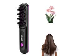 Brosse lissante portable Velinca Pro,Bellabrush Pro Cordless Straightening Brush,2025 new Brosse lissante portable Velinca Pro,Cordless Portable Straightening Comb for All Hair Types (Noir)