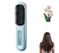 Brosse lissante portable Velinca Pro,Bellabrush Pro Cordless Straightening Brush,2025 new Brosse lissante portable Velinca Pro,Cordless Portable Straightening Comb for All Hair Types (Bleu)