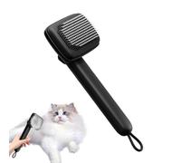 Brosse lissante pour chat - Outil de toilettage pour animaux de compagnie - Peigne de relaxation - Brosse Slicker emballée soi-même - Poignée confortable - Poils doux pour cheveux longs et courts