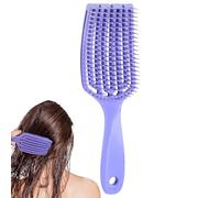 Brosse lissante pour cheveux, brosse ventilée incurvée pour cheveux - Brosse à cheveux massante pour hommes et femmes, courbée,Brosse à peigner facile à tirer pour réduire les cheveux raides et bouclé