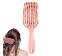 Brosse lissante pour cheveux, brosse ventilée incurvée pour cheveux - Brosse à cheveux massante pour hommes et femmes, courbée | Brosse à cheveux longs et courts, facile à peigner, réduit la traction,