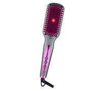 Brosse Lissante pour Cheveux, Fer à Lisser 2 in 1, Mini Lisseur 30S Chauffage, Lisseur Cheveux Céramique, brosse lissante pour cheveux sans fil, 120Min Autonomie, Anti-BrûLure (130℃-220℃)# violet