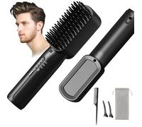 Brosse Lissante Pour Cheveux,Fer à Lisser Avec Peigne IntéGré,20s PTC Chauffage & 4 RéGlages De TempéRature
