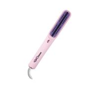 Brosse Lissante Pour Les Cheveux - Peigne De Coiffure Ionique Pour Cheveux Bouclés - Brosse Chauffante avec Design de Sécurité Anti-Brûlure pour les Déplacements, les Voyages d'Affaires et l'École